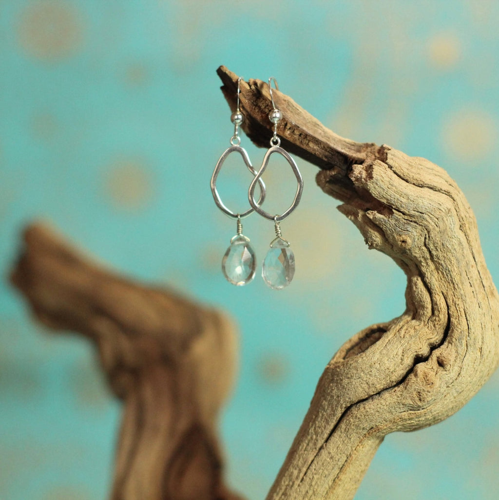 Aquamarine Mango Earrings - Devi & Co