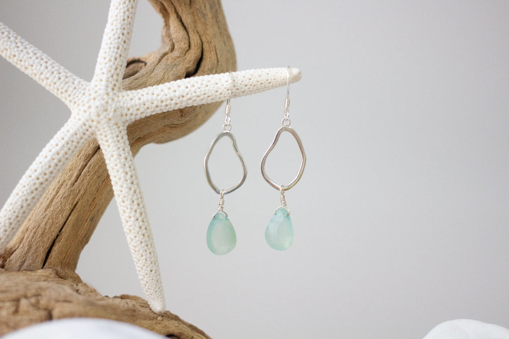 Chalcedony Mango Earrings - Devi & Co