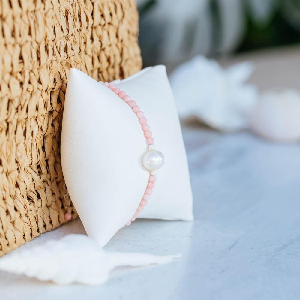Coral and Pearl Bracelet - Devi & Co