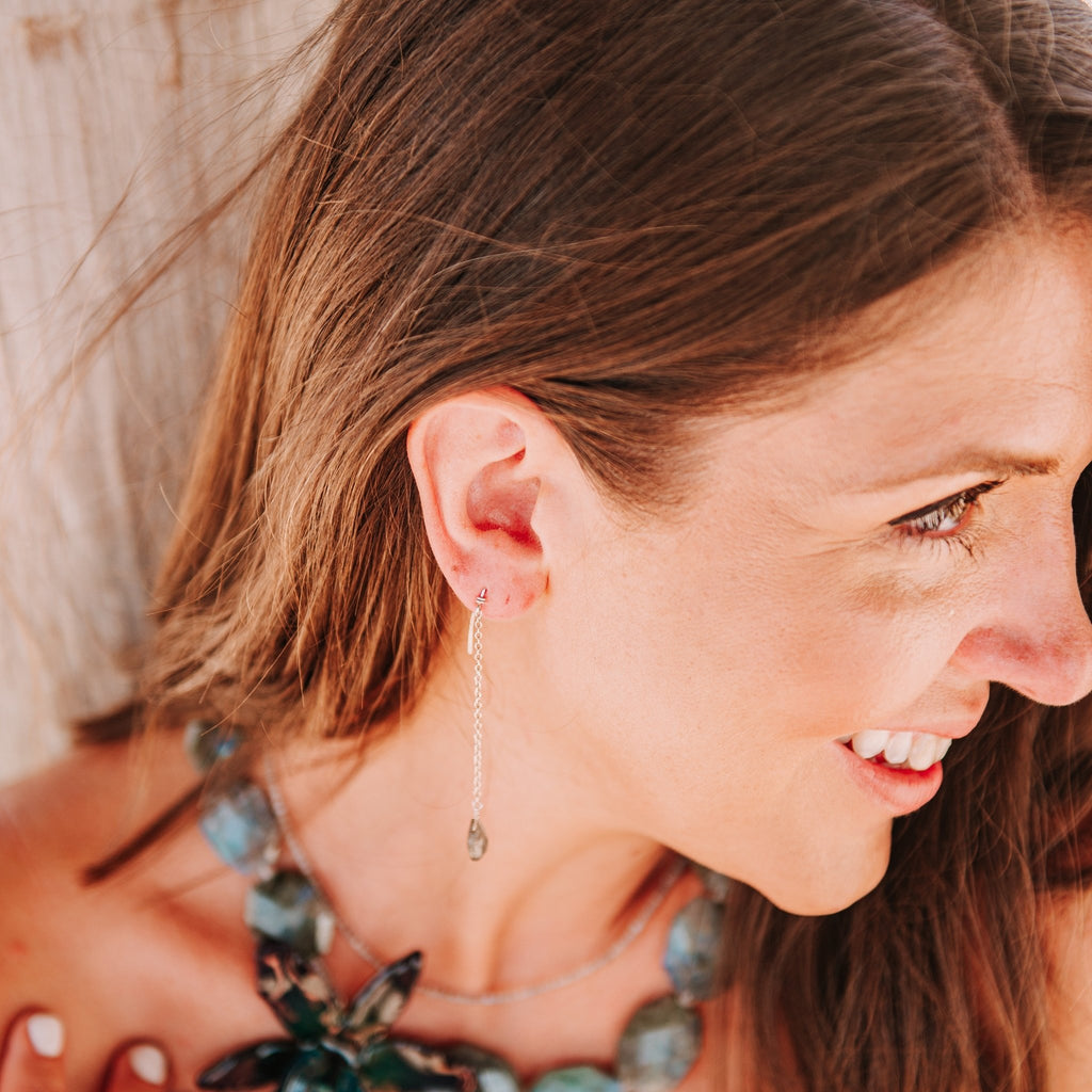"Dini Hari" Labradorite Earrings - Devi & Co