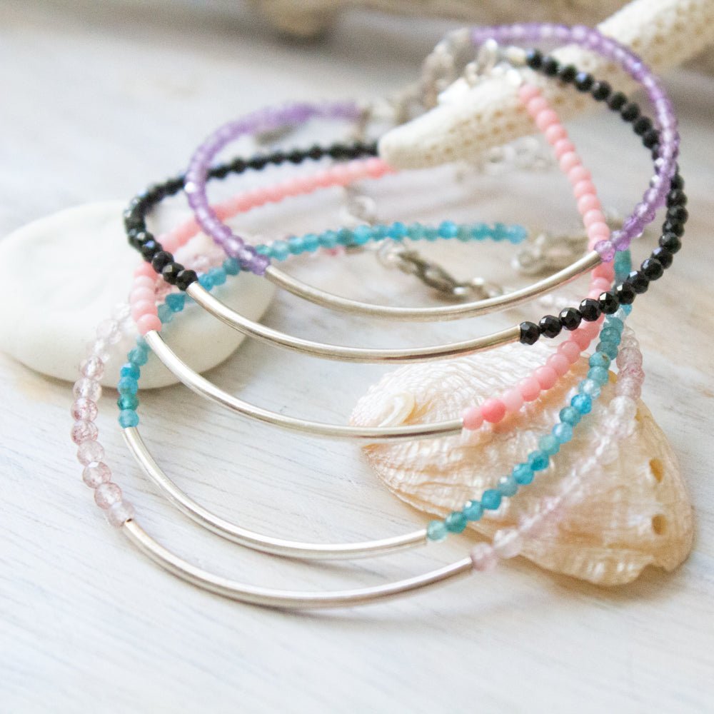 Gemstone Layering Bracelets | Devi & Co