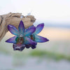"Fleur" Real Orchid Earrings - Blue/Purple - Limited Edition