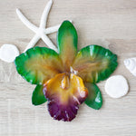 Green XL Orchid Hair Piece - Devi & Co