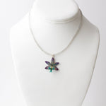 "Nixie" Petite Orchid Necklace - Labradorite - Devi & Co