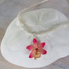 "Nixie" Petite Orchid Necklace - Pearl - Devi & Co