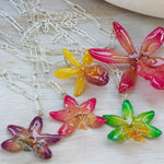 Nurul Real Orchid Necklace - Pink - Devi & Co